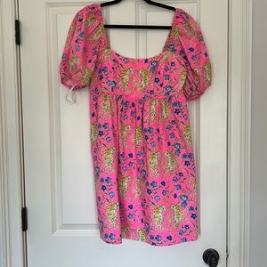 Lilly Pulitzer tiger print cap sleeve dress
